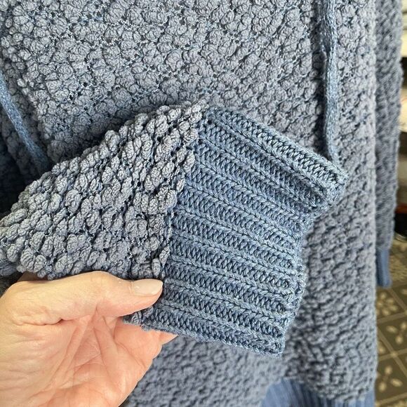 MOD Black Label Blue Sweater Hoodie, Size Medium/Large - Picture 9 of 12